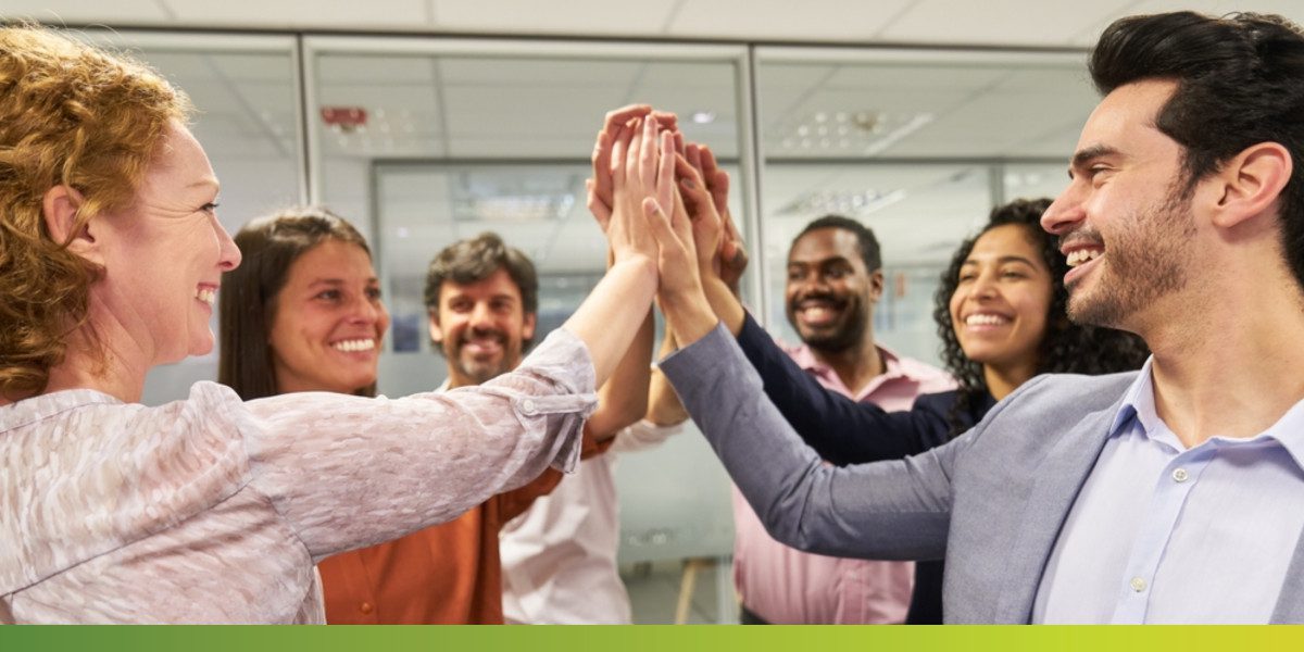 Coworkers Celebrating Records and Information Management (RIM) Month Article High Quality